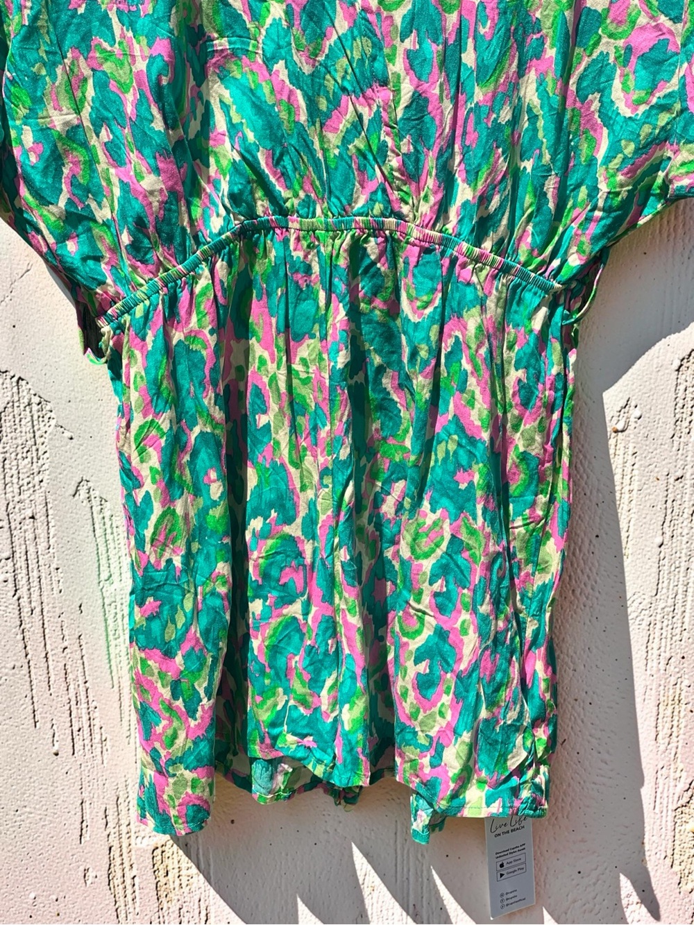 Cupshe Colorful Abstract Print V-Neck Romper Size Small - Picture 4 of 11